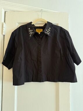 Wildfang x Debbie Harry Cropped Button Up